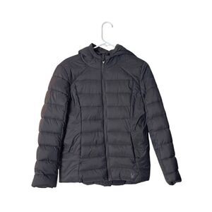 Spyder Mens Hooded Down Jacket M Nylon Polyester Gray